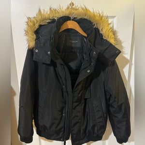 MARC New York Bomber Winter Jacket with fur Hood